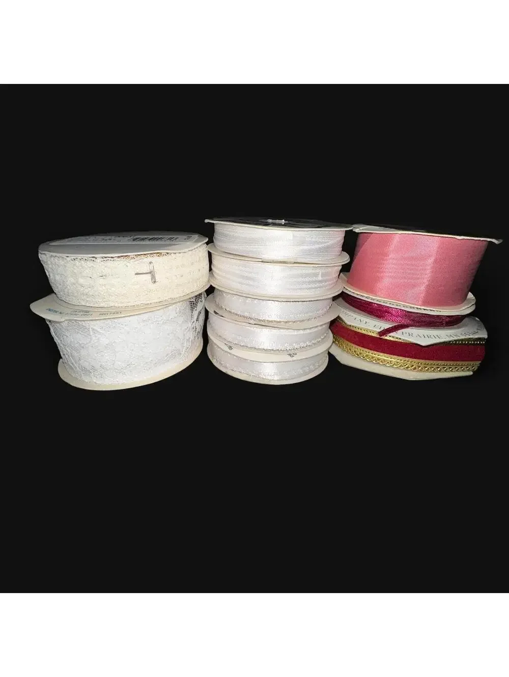 Vintage Craft Ribbon & Trim Lot – Lace, Satin, Sheer & Decorative Mixed Bundle